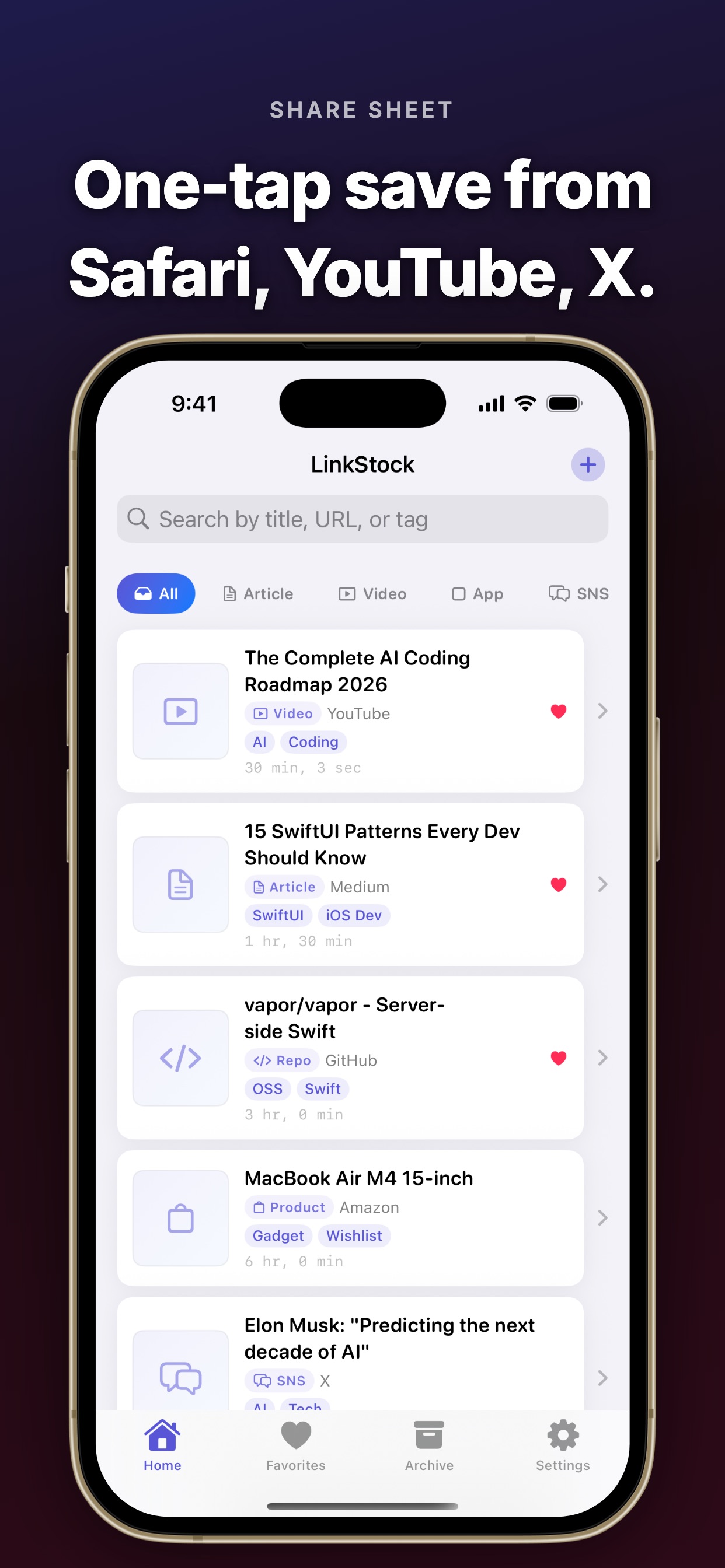 LinkStock share screen